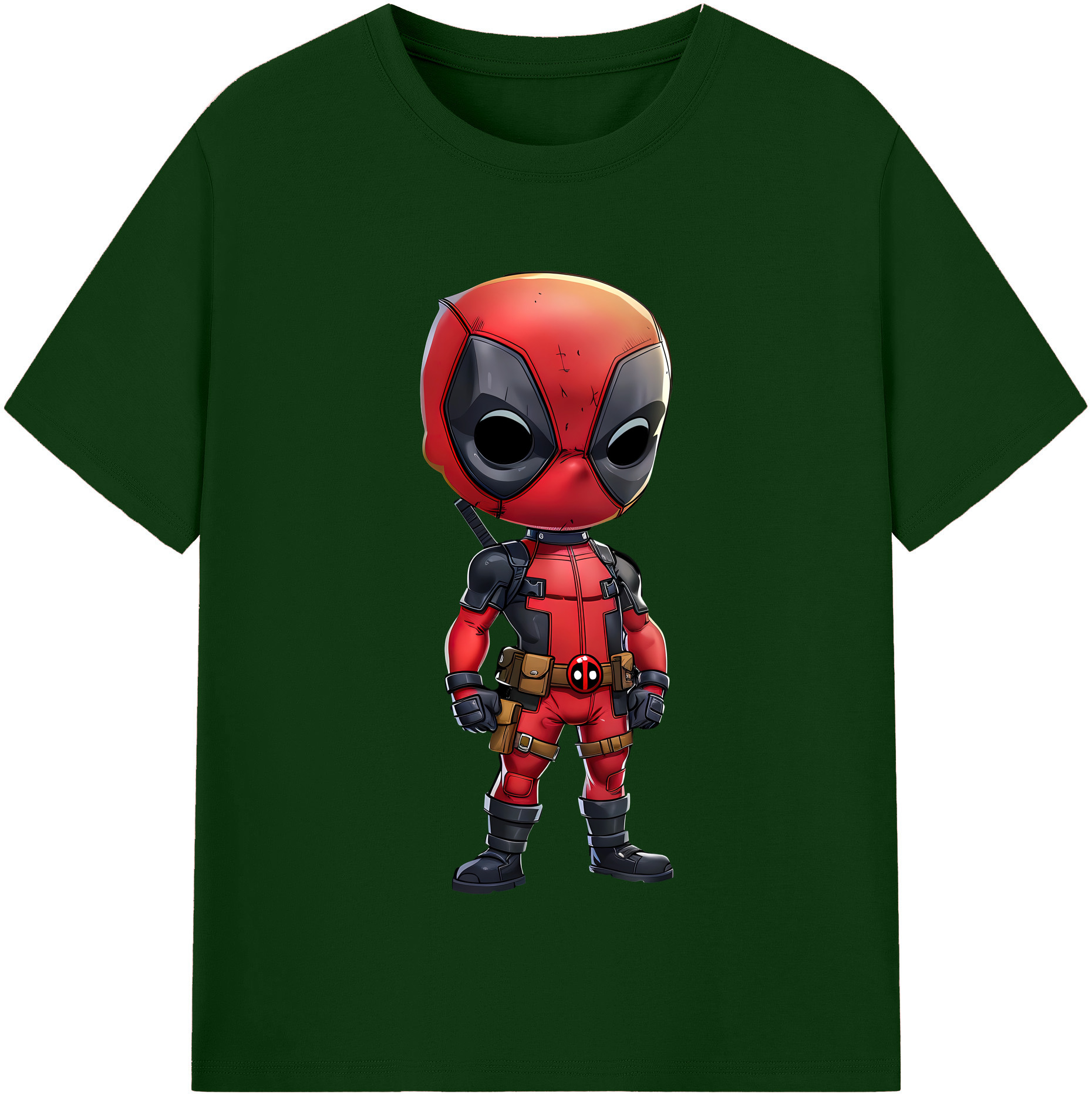 （画像用） Deadpool デッドプール 綿100％半袖Tシャツ（フロントプリント）